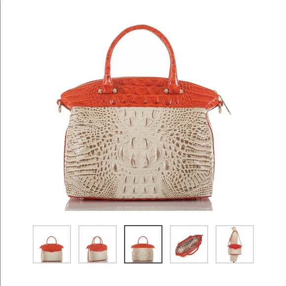 Brahmin Handbags - BRAHMIN DUXBURY SATCHEL VANILLA TOUCAN